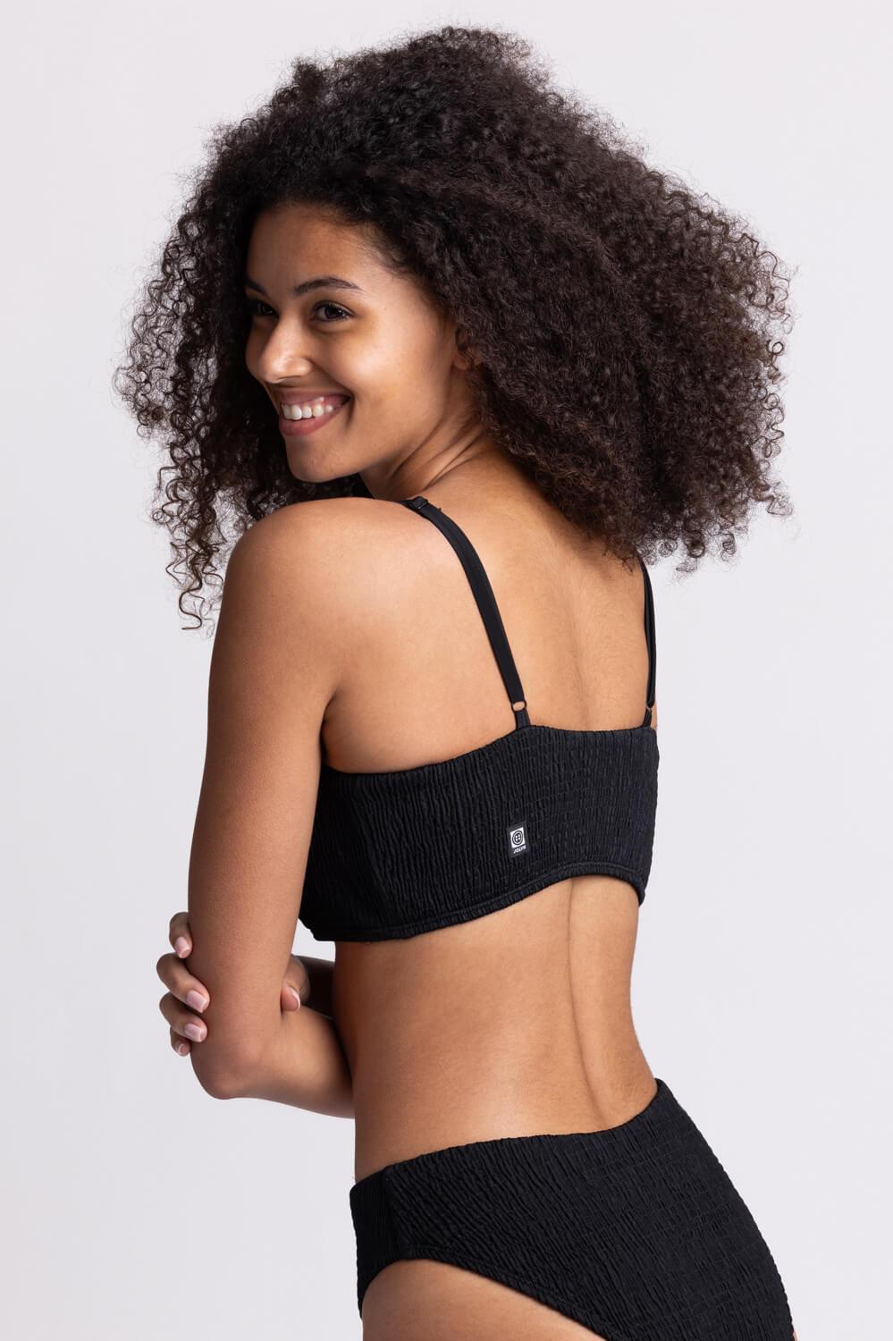 Eva Smocked Bikini Top - Bluewave Female Product Image