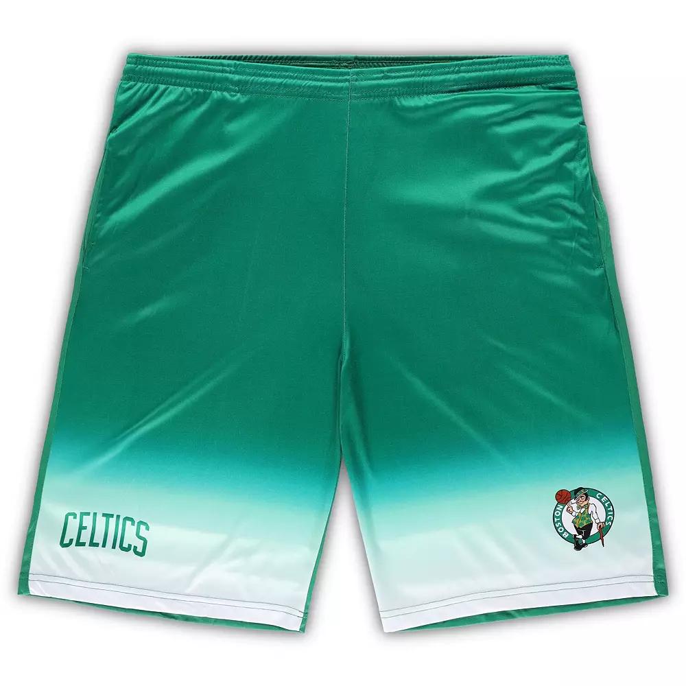 Men's Fanatics Branded Kelly Green Boston Celtics Big & Tall Fadeaway Shorts,  Product Image