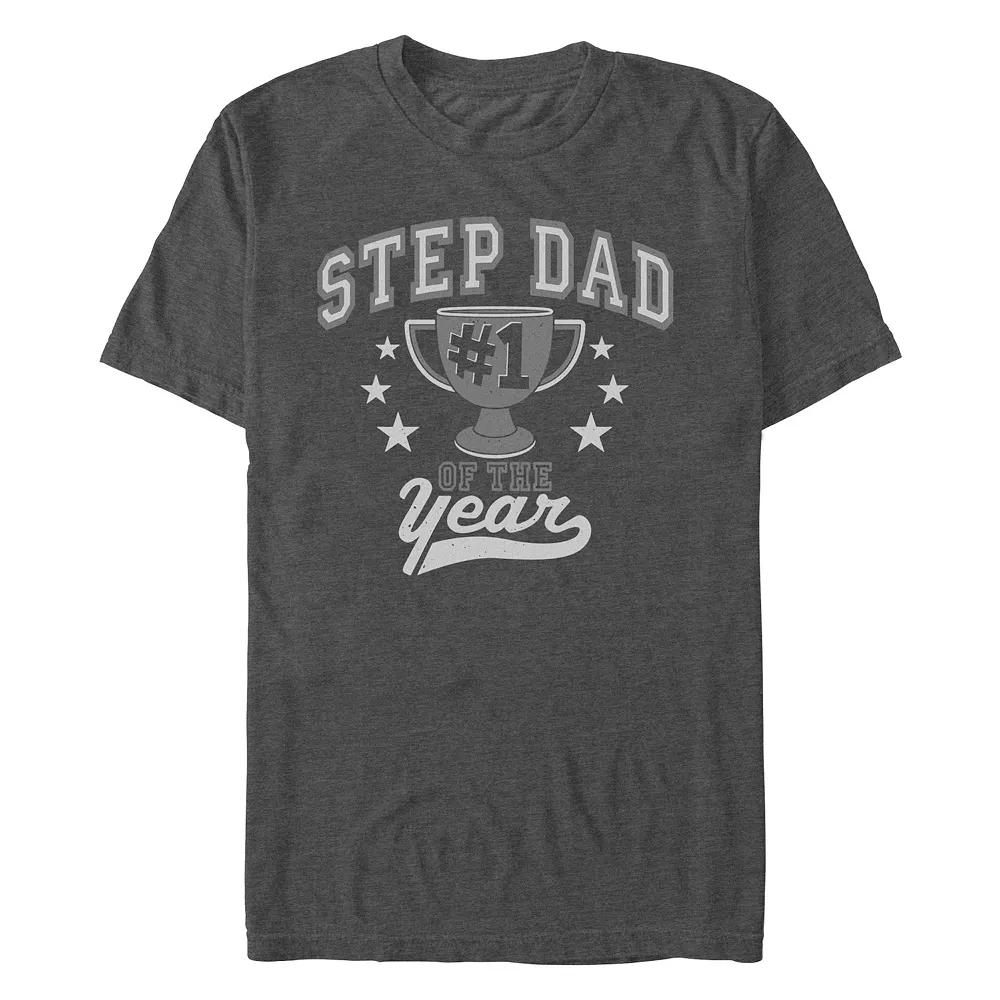 Men's Stepdad Of The Year Trophy Graphic Tee,  Product Image