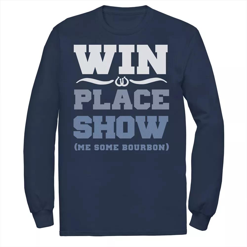 Men's Show Me Burbon Long Sleeve Graphic Tee,  Product Image