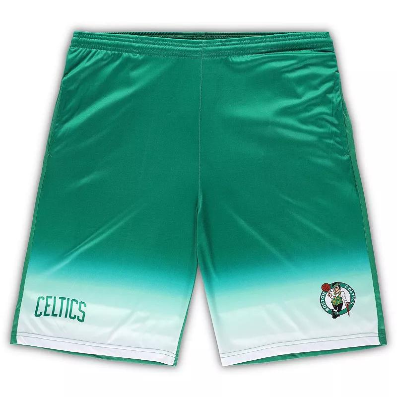 Men's Fanatics Branded Kelly Green Boston Celtics Big & Tall Fadeaway Shorts,  Product Image