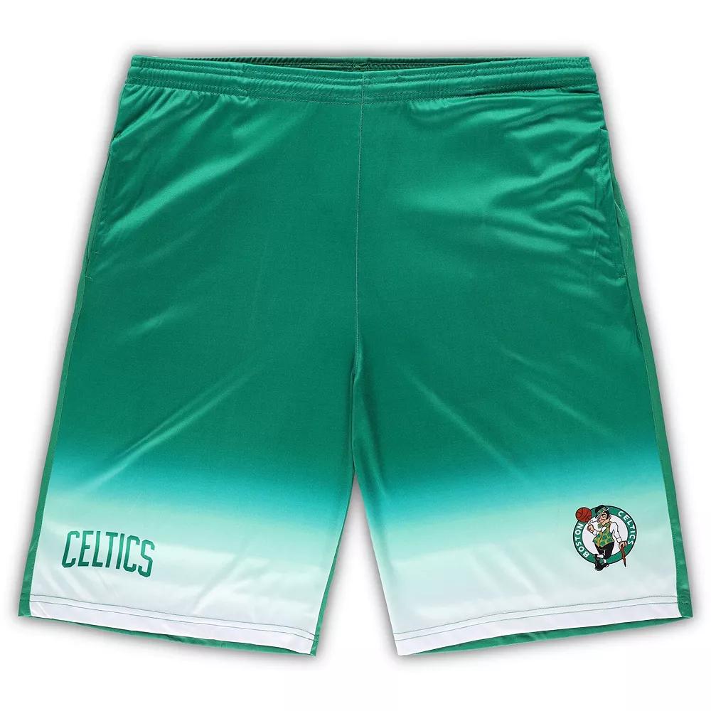 Men's Fanatics Branded Kelly Green Boston Celtics Big & Tall Fadeaway Shorts,  Product Image