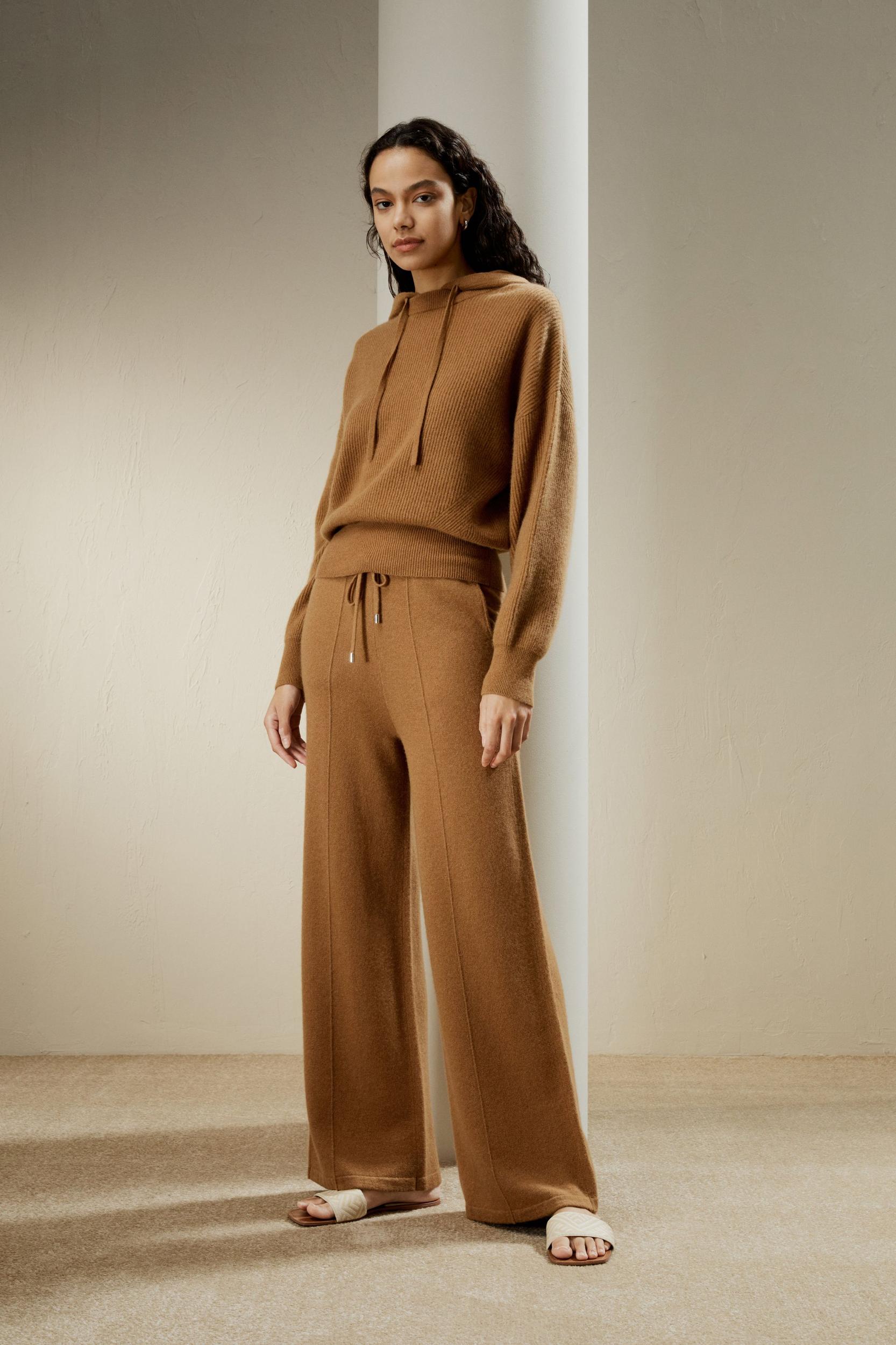 LILYSILK Women Cashmere Sweatshirt Womens - White 100% Cashmere - Comfort Round Neck Sweater XL Product Image