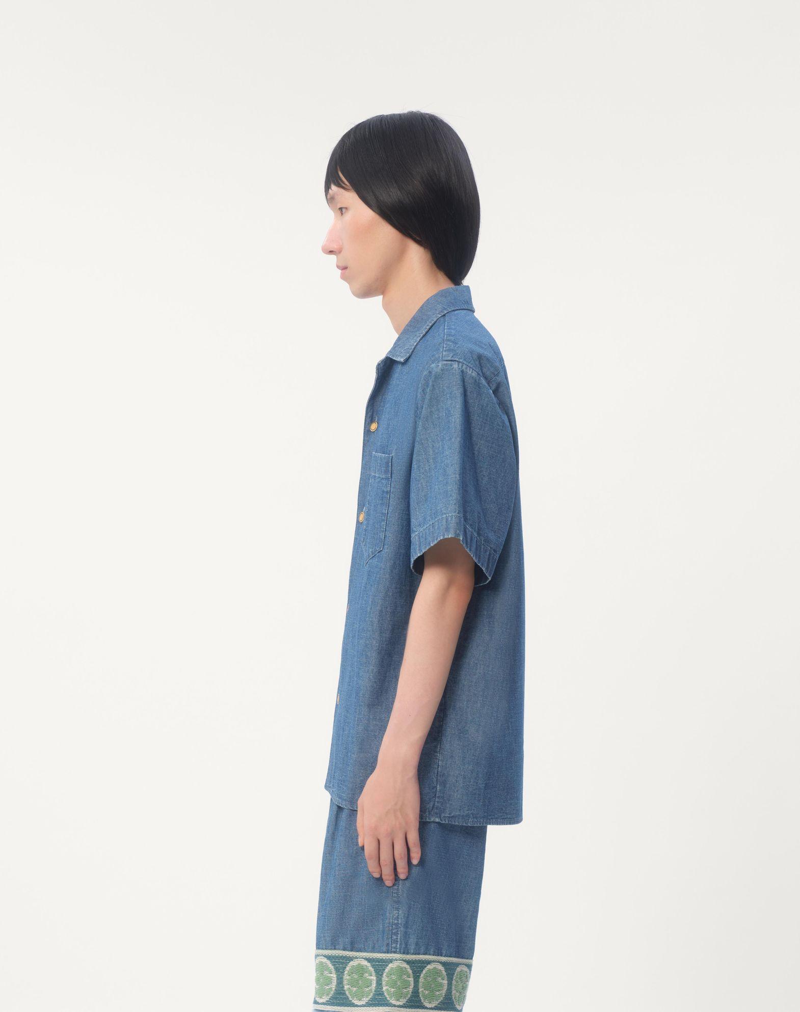 Denim Bowling Shirt Product Image