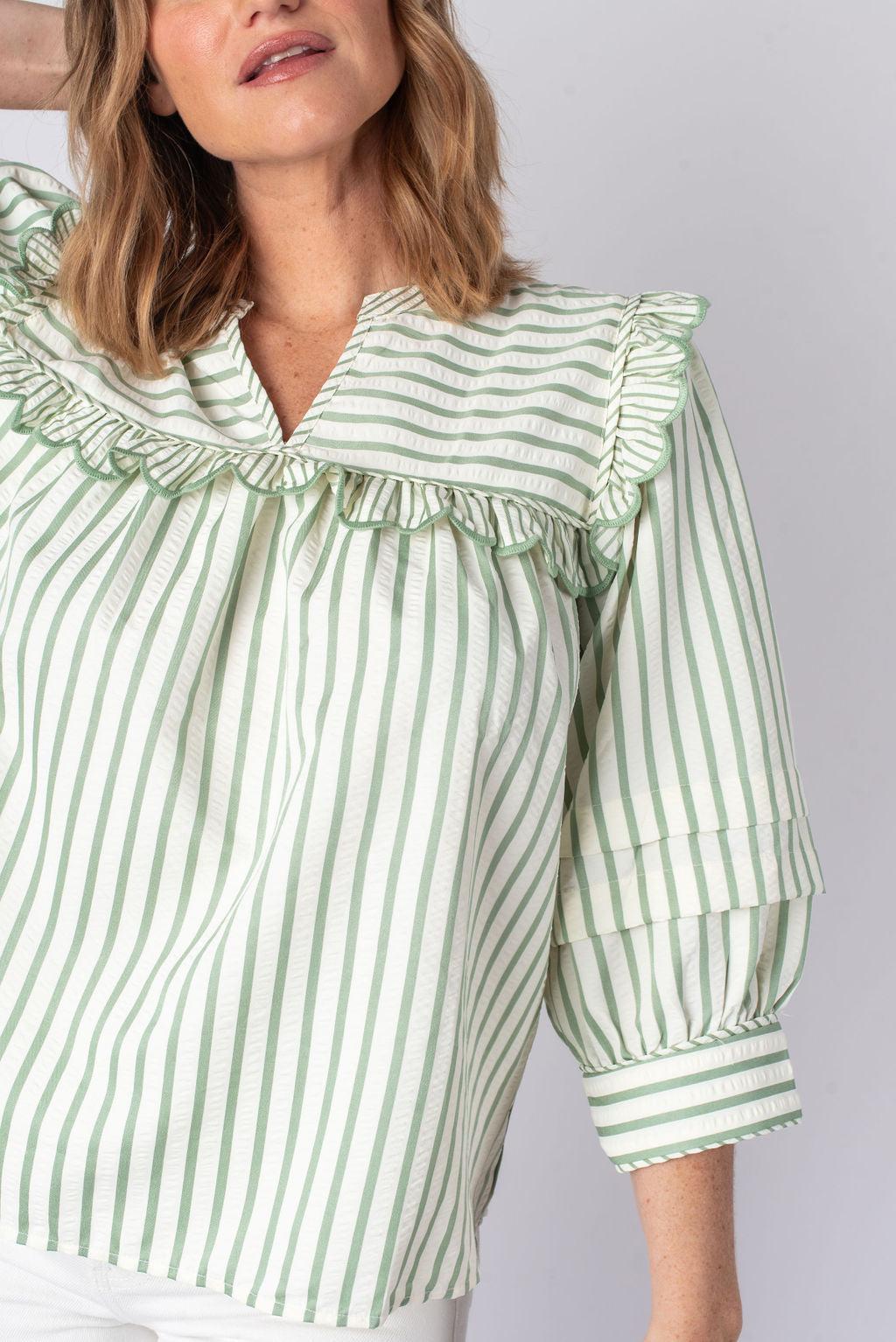 Lily Striped Long Sleeve Top Product Image