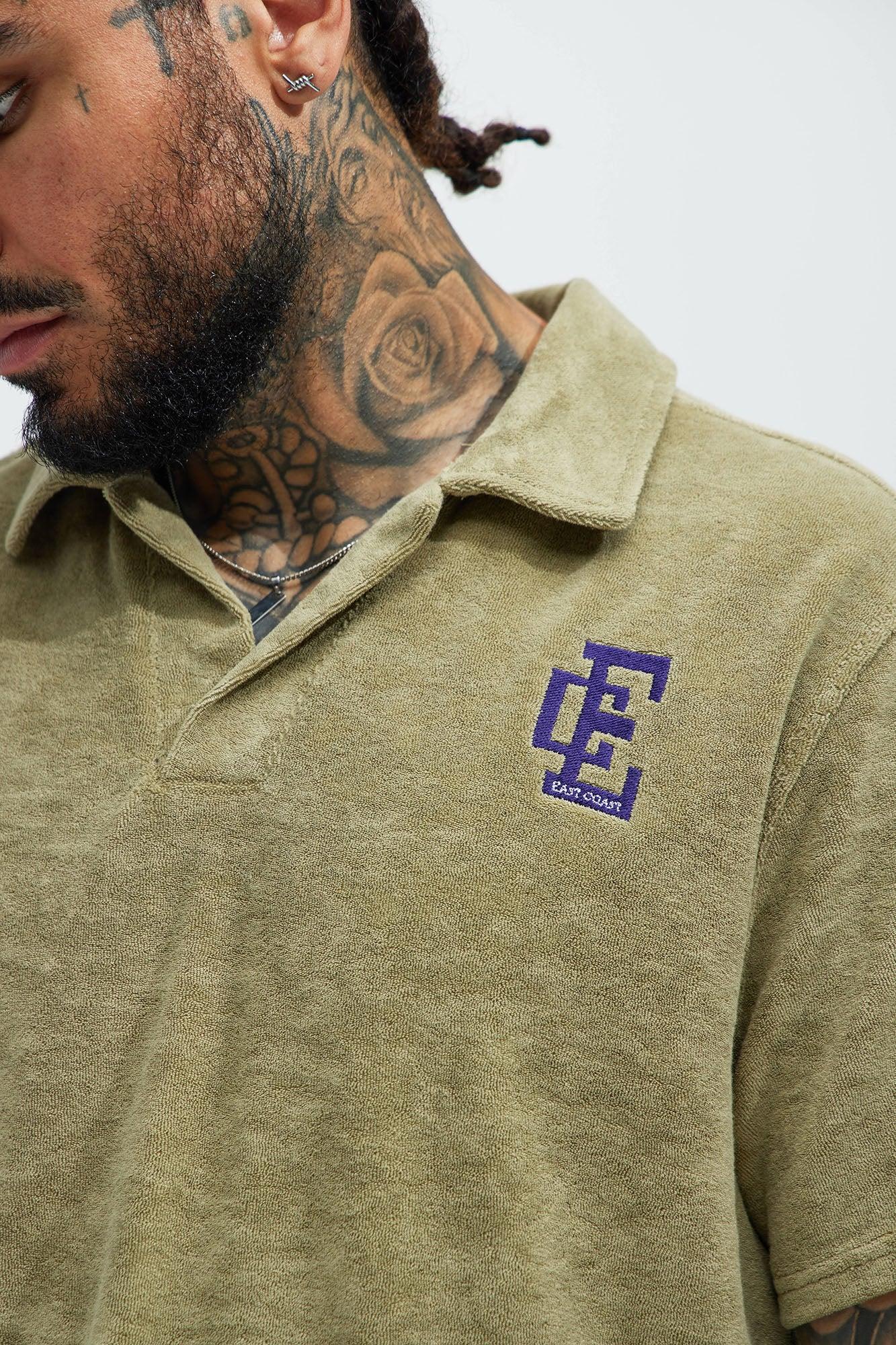 Best Coast Short Sleeve Polo - Grey Product Image