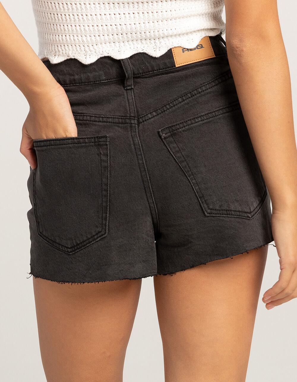 RSQ Womens High Rise Vintage Shorts - WASHED BLACK Product Image