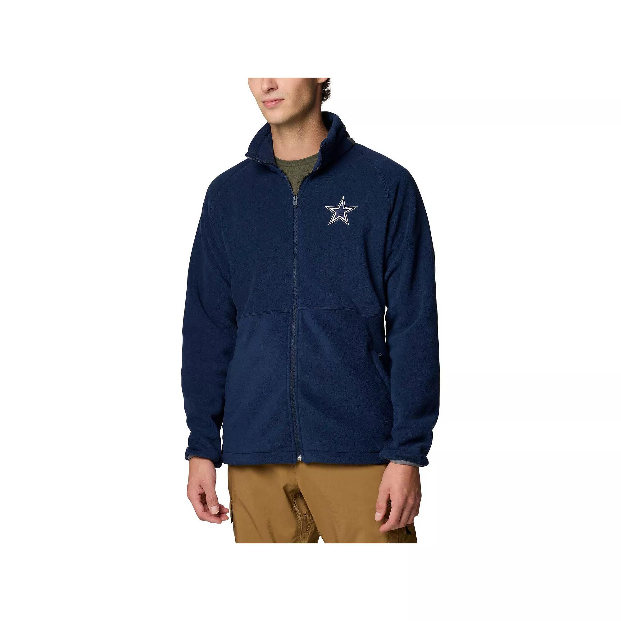 Men's Columbia Navy Dallas Cowboys Big & Tall Flanker IV Fleece Full-Zip Jacket,  Product Image
