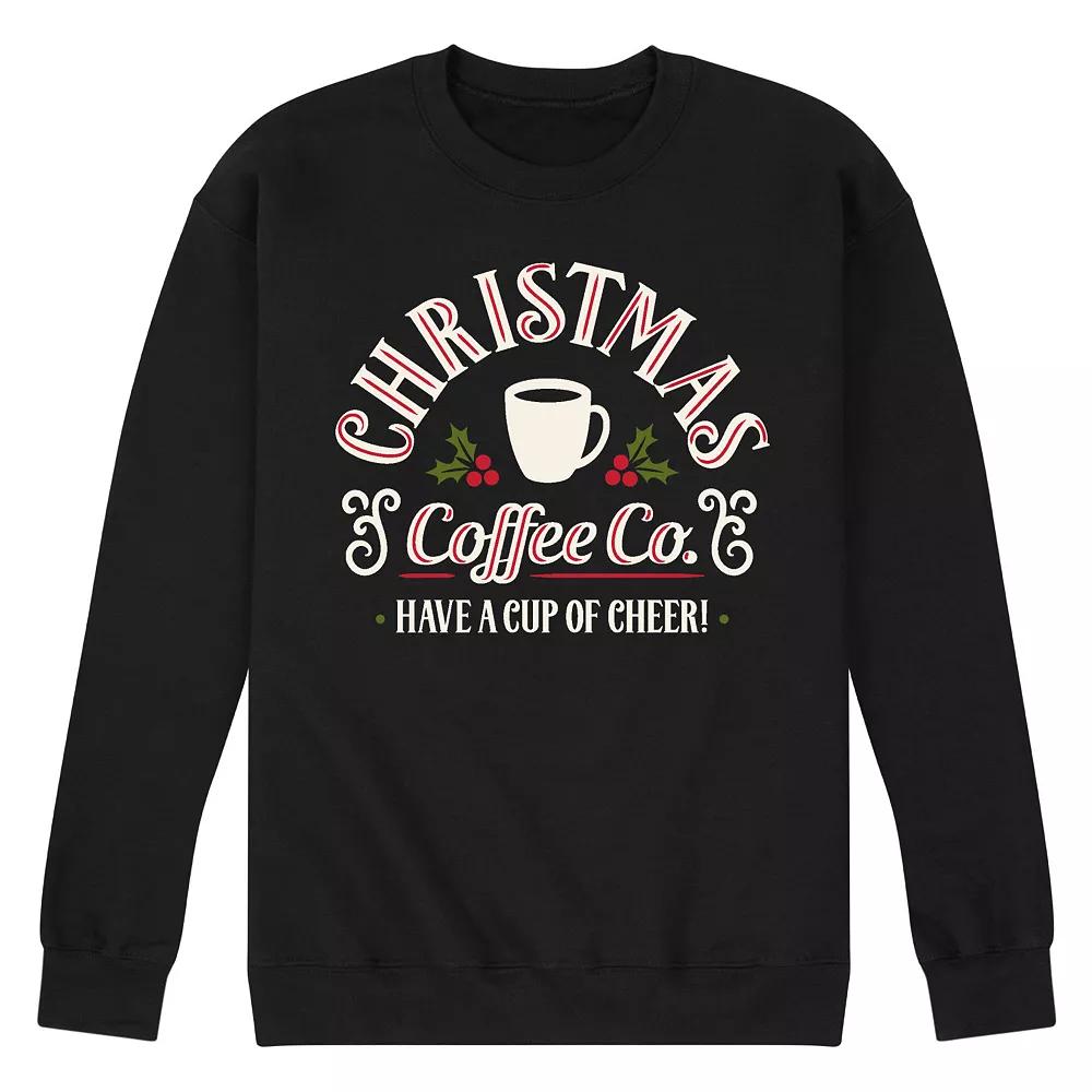 Men's Christmas Coffee Co Fleece Sweatshirt,  Product Image