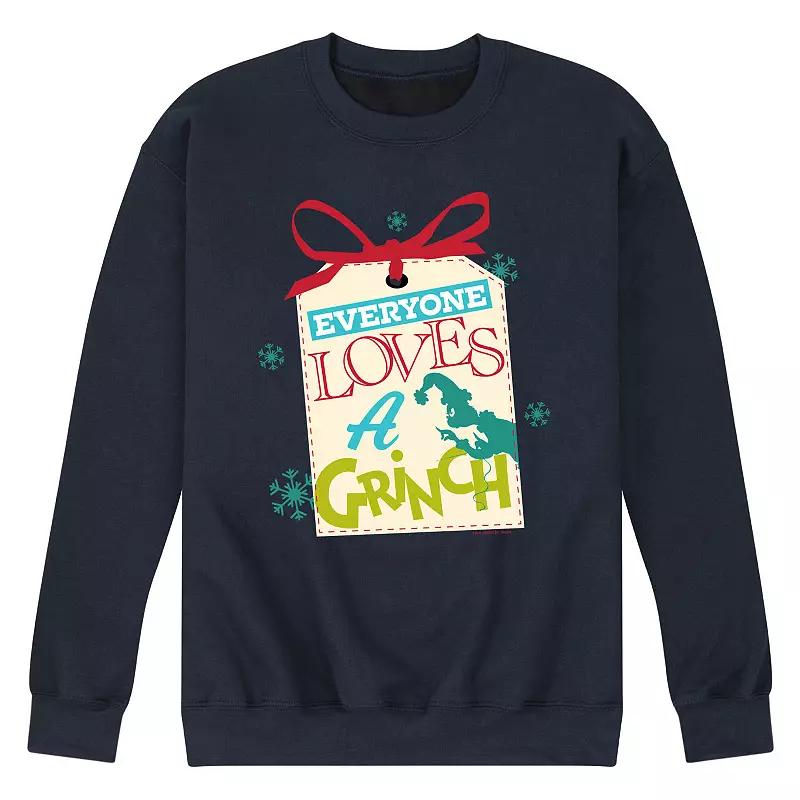 Men's Dr. Seuss The Grinch Everyone Loves A Grinch Fleece Sweatshirt,  Product Image