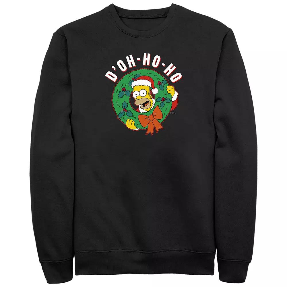 Big & Tall The Simpsons Homer D'Oh Ho Ho Graphic Fleece, Men's,  Product Image