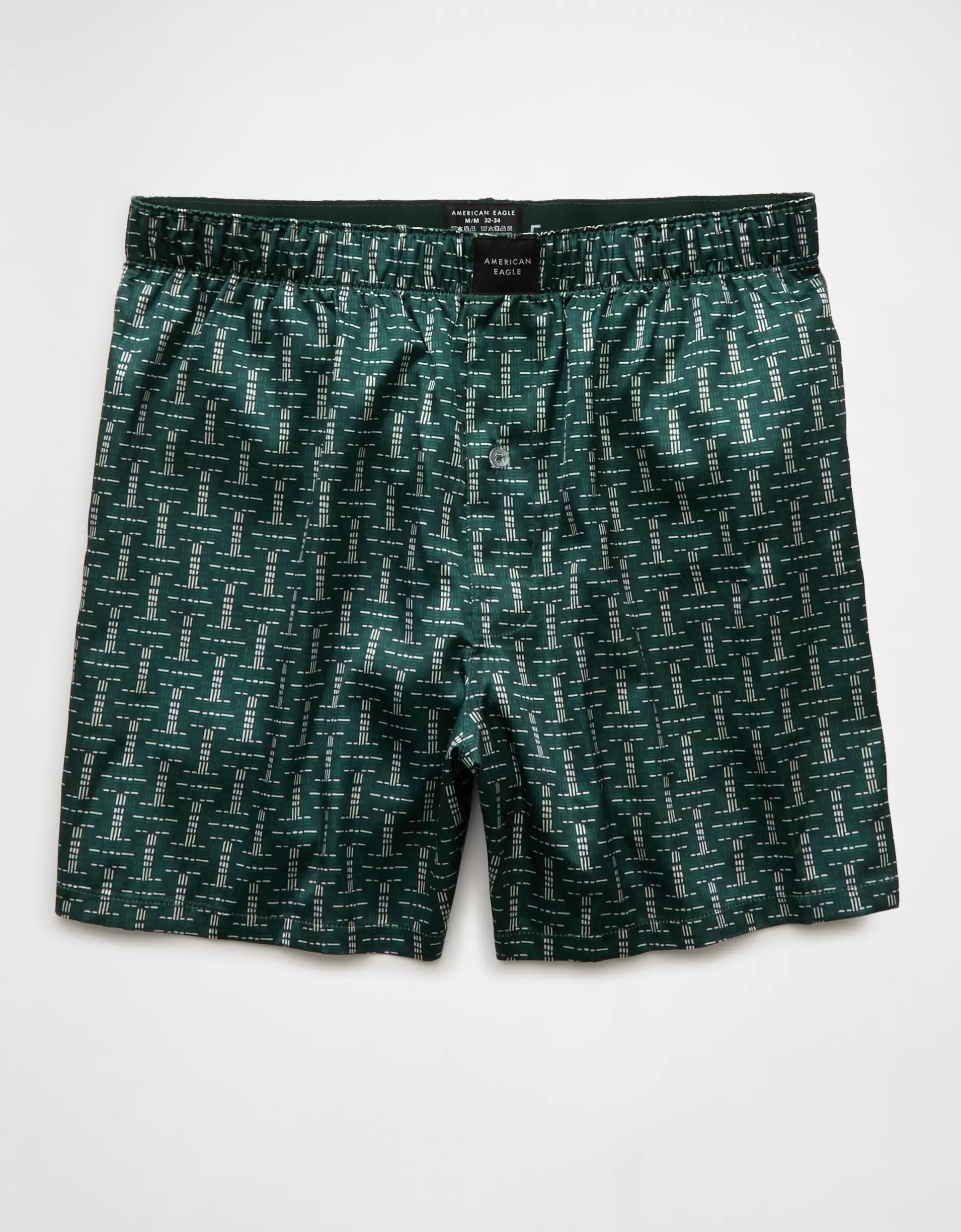 AEO Men's Elephant Tapestry Satin Pocket Boxer Short Product Image