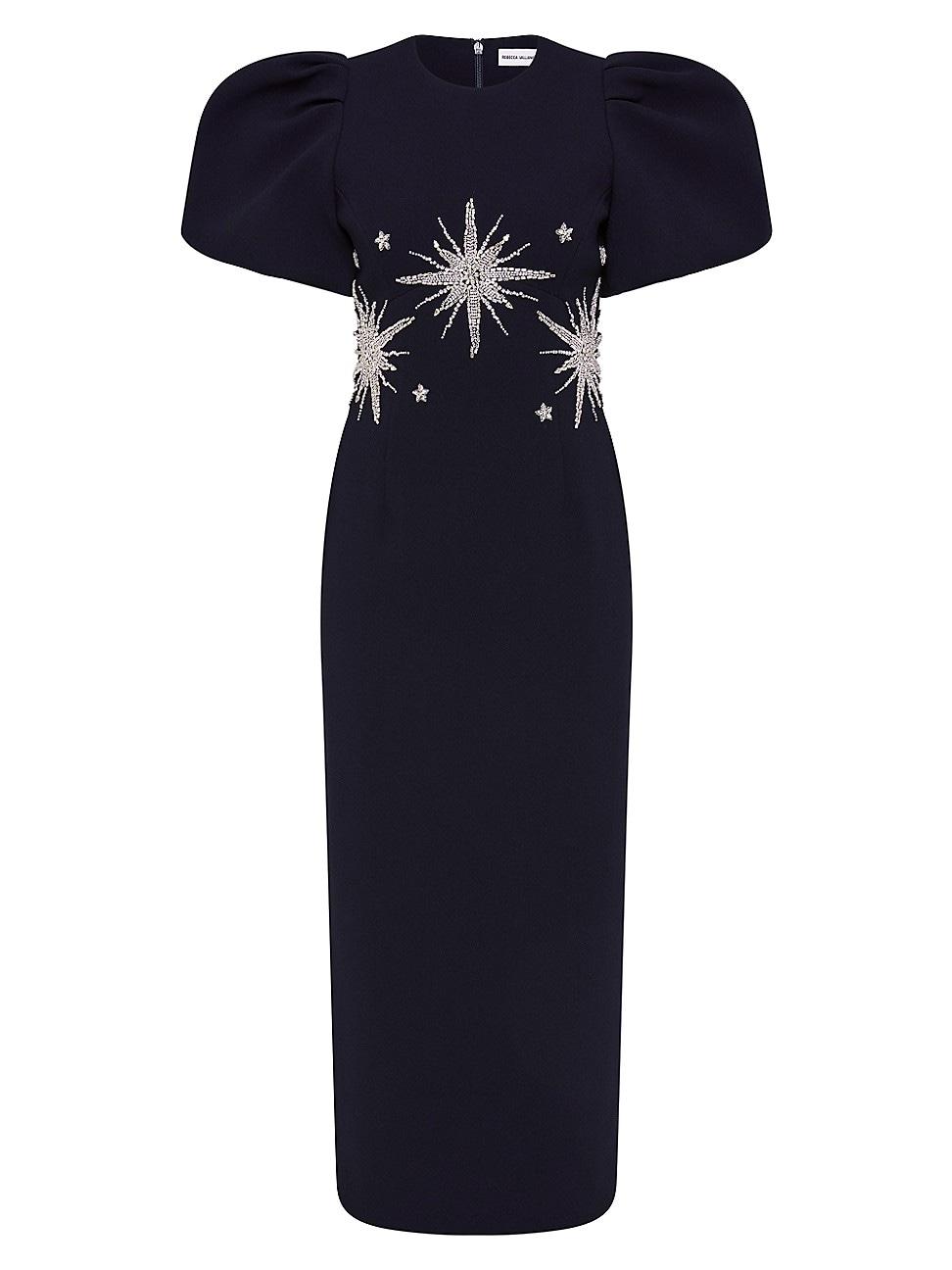 Womens Estella Embellished Midi-Dress Product Image