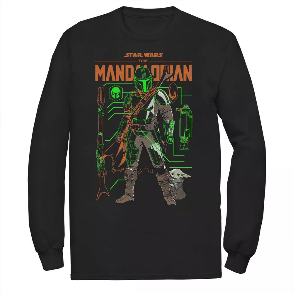Men's Star Wars The Mandalorian Schematics Poster Tee,  Product Image