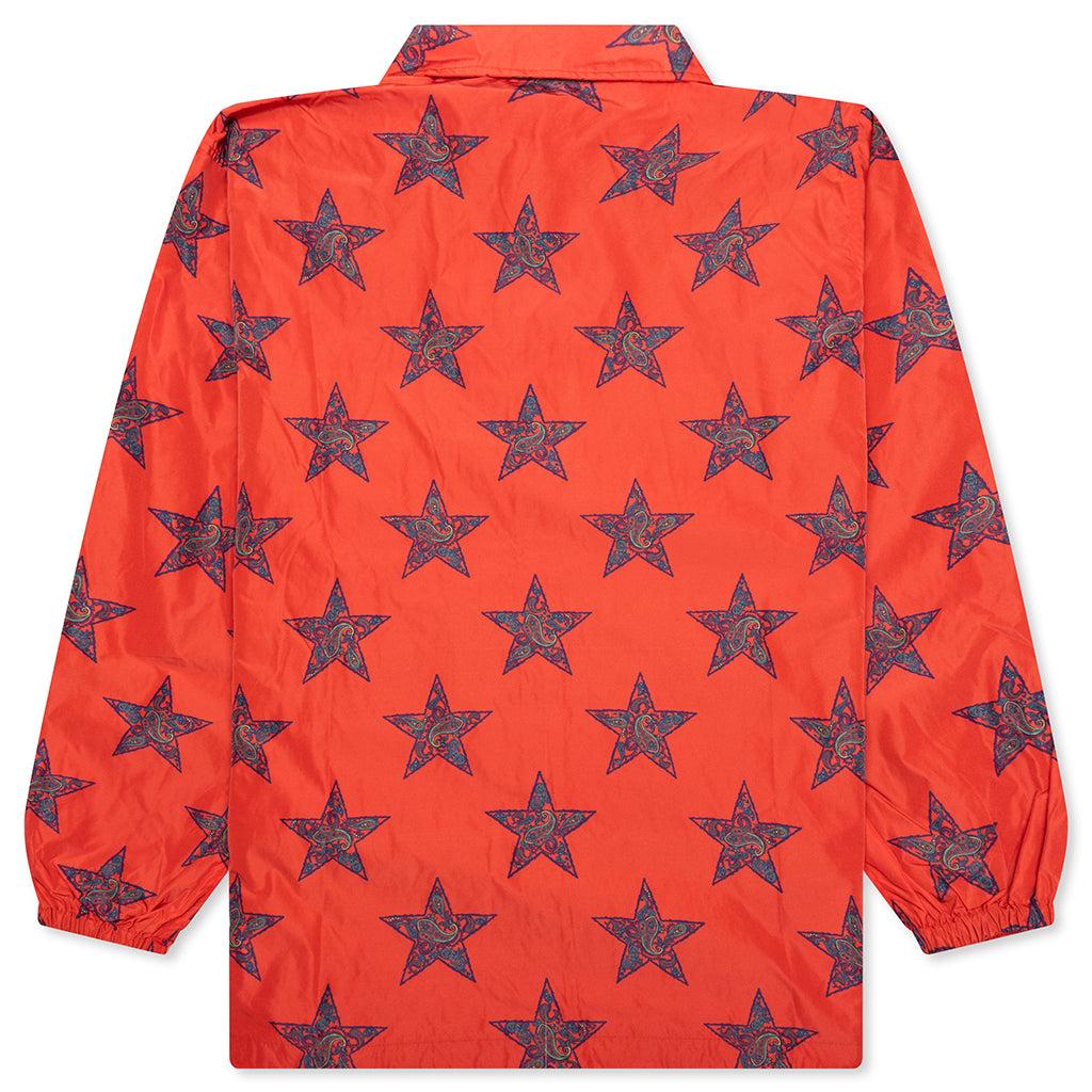 Coach Jacket - Red/Star Male Product Image