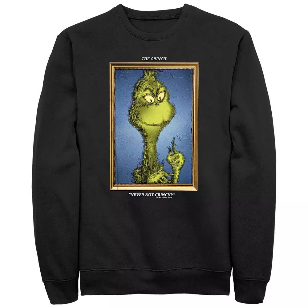 Big & Tall Dr. Seuss Grinch Portrait Never Not Grinchy Graphic Fleece, Men's,  Product Image