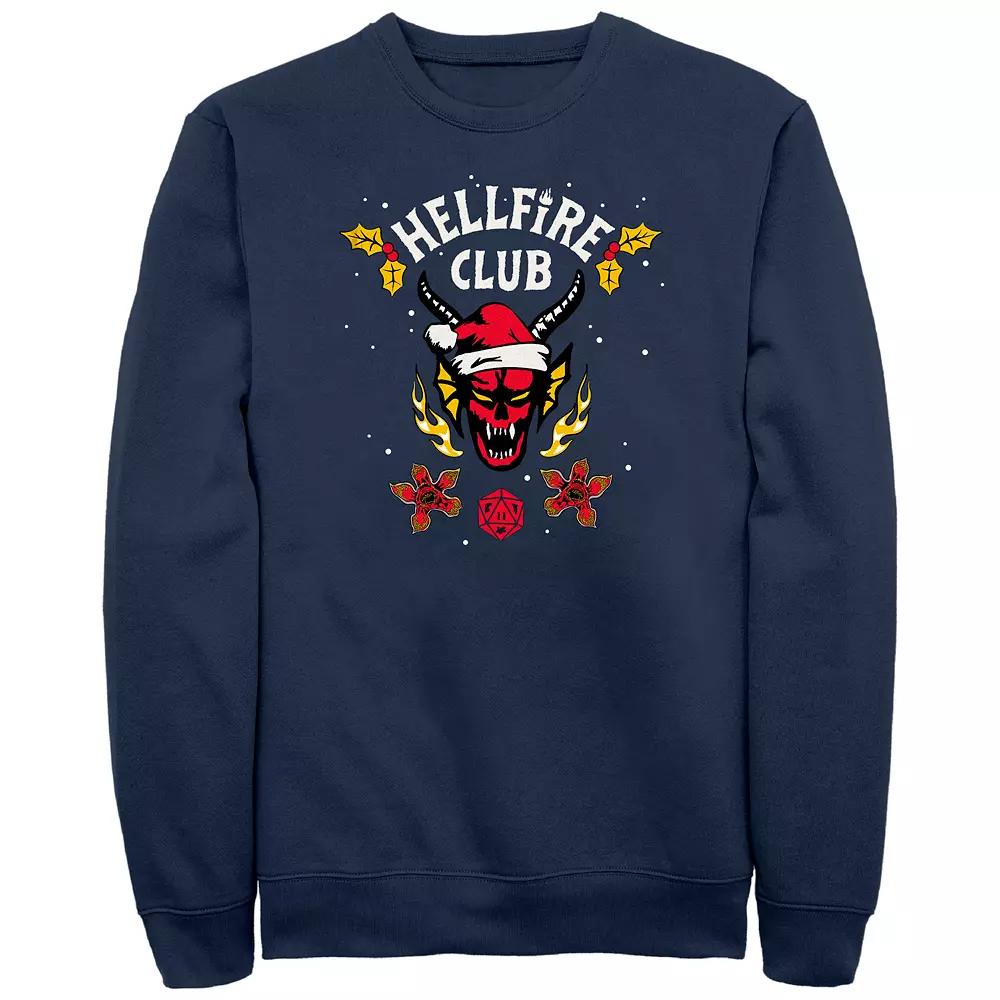 Men's Stranger Things Hellfire Holiday Graphic Fleece,  Product Image