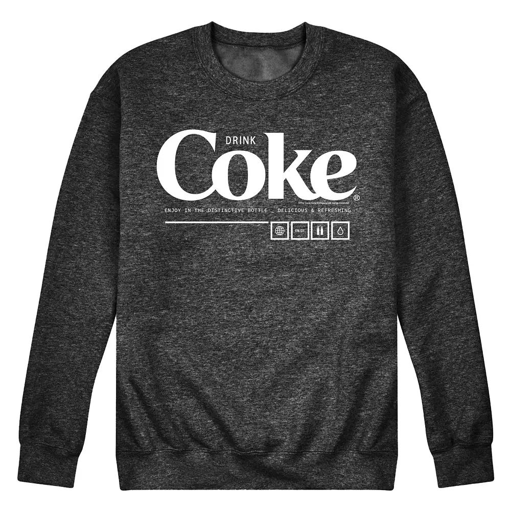 Men's Coca-Cola Drink Coke Enjoy Graphic Fleece Sweatshirt,  Product Image