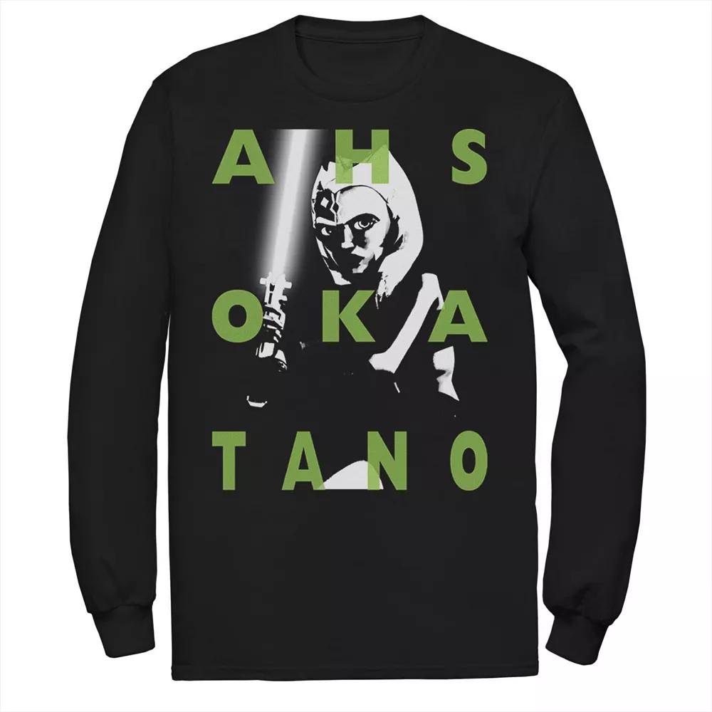 Men's Star Wars: Clone Wars Ahsoka Tano Text Overlay Tee,  Product Image