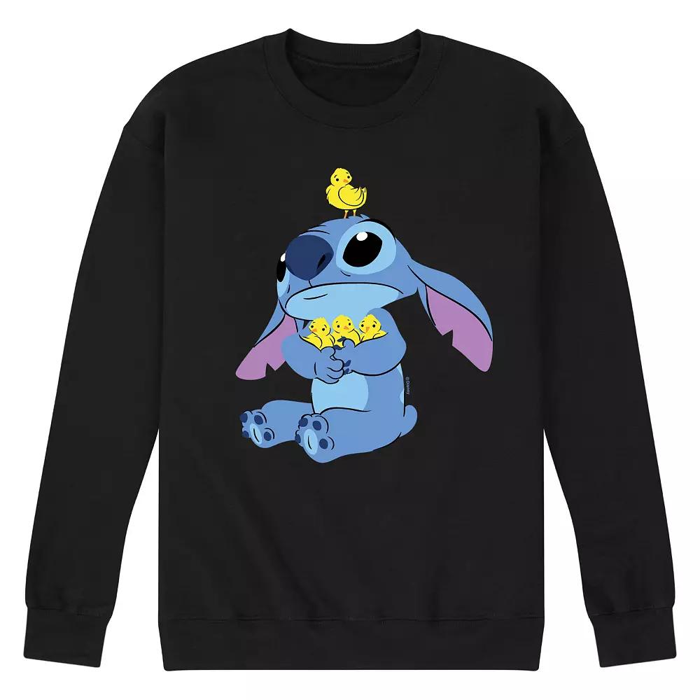 Disney's Lilo & Stitch Men's Stitch & Chicks Fleece Sweatshirt,  Product Image