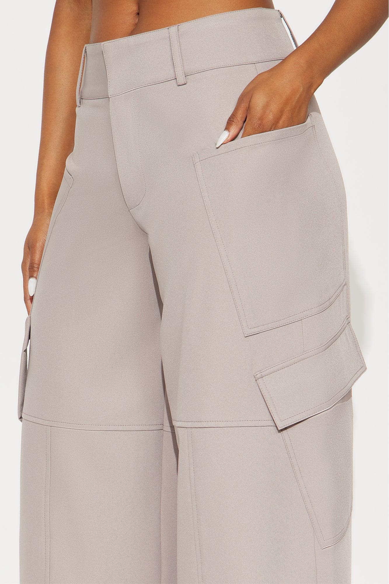 Vera Twill Cargo Jogger Pant 32″ - Stone Female Product Image