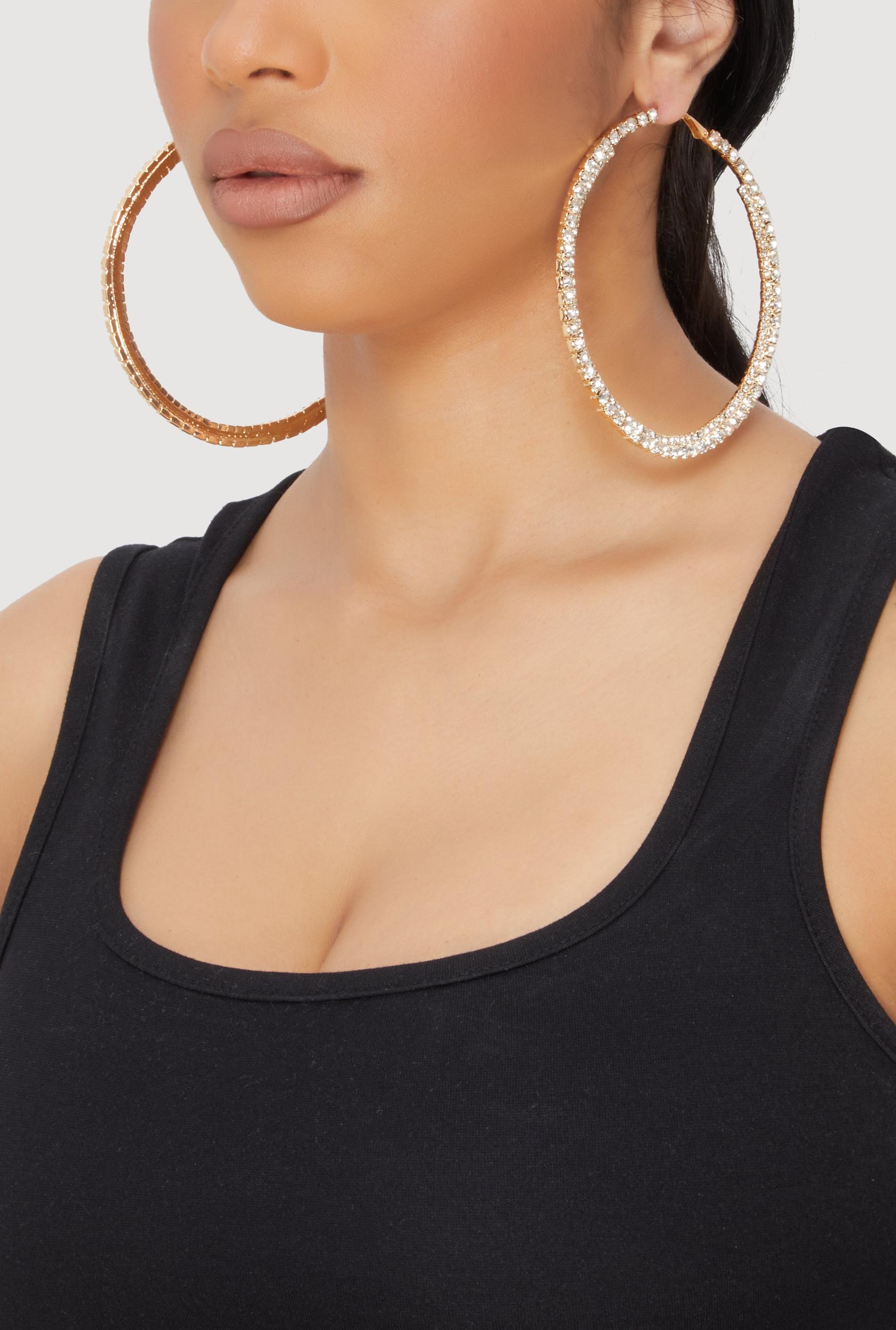 Stylish Metallic Textured Swirl Drop Earrings Male Product Image