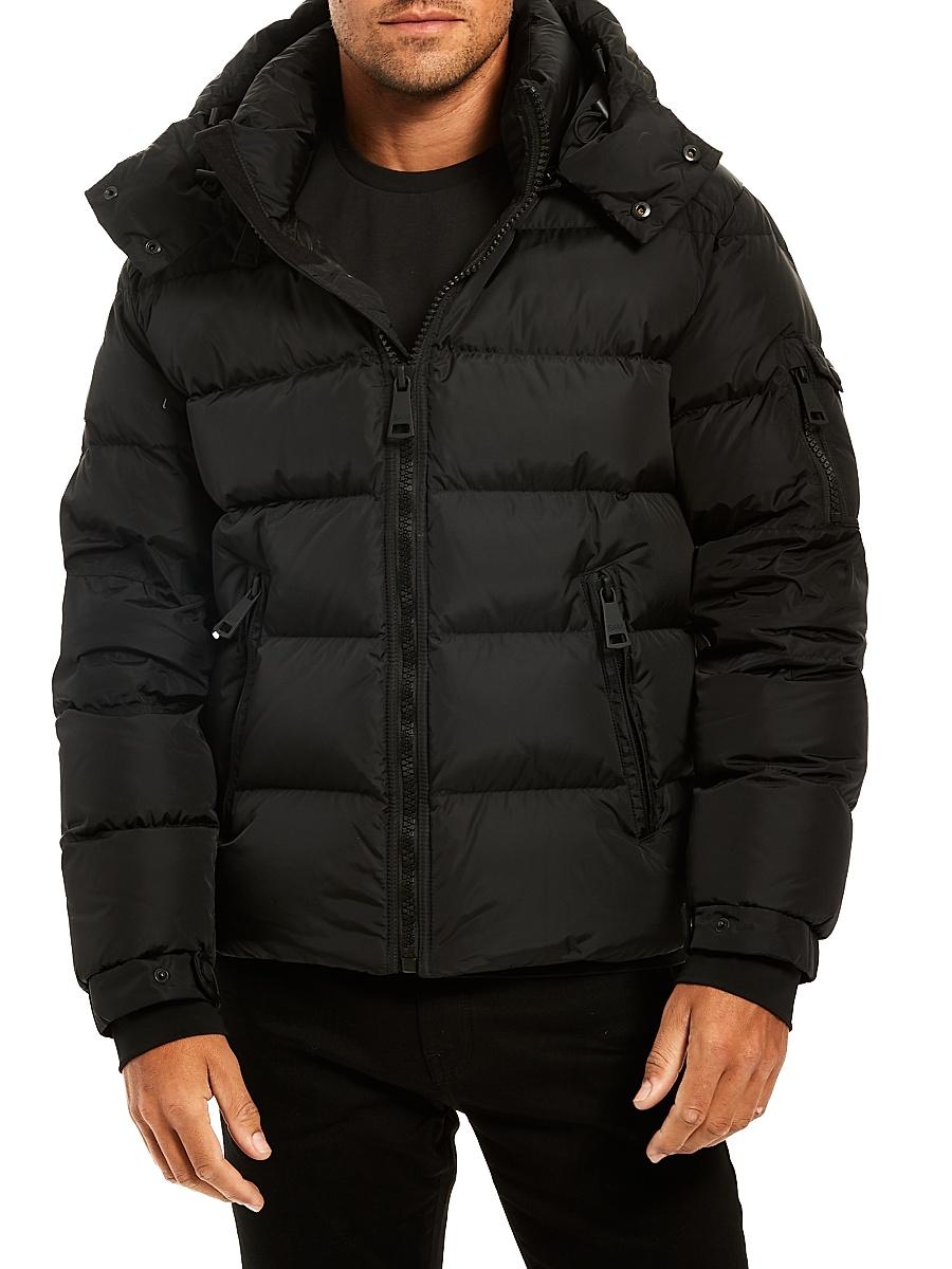 Mens Glacier Matte Hooded Down Coat Product Image