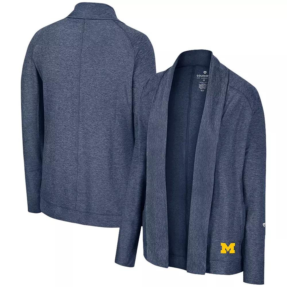 Women's Colosseum Navy Michigan Wolverines Morningside Cardigan Sweater, Size: Medium, Blue Product Image