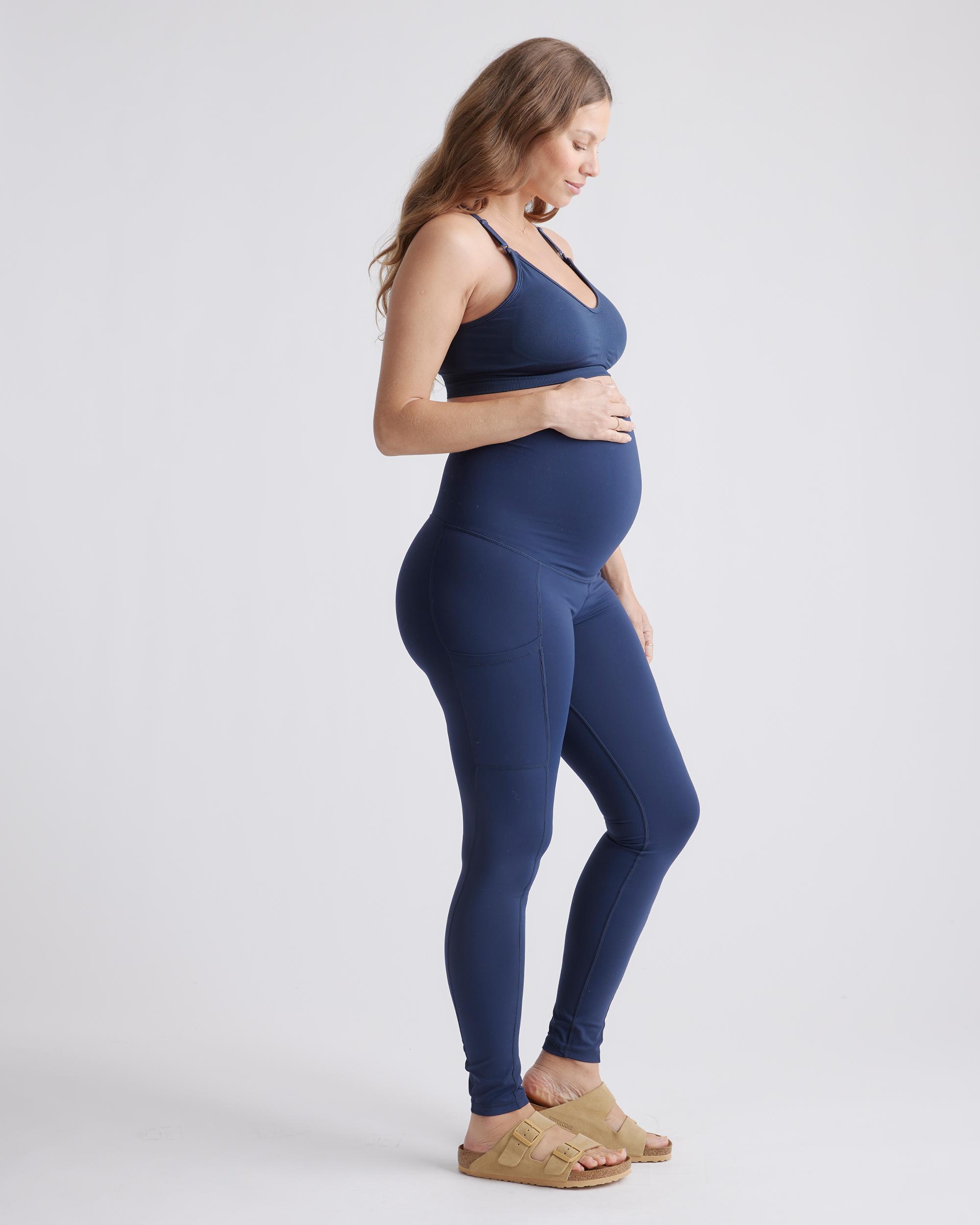 Quince | Women's Seamless Low Impact Maternity & Nursing Sports Bra Size XL, Nylon/Spandex Product Image