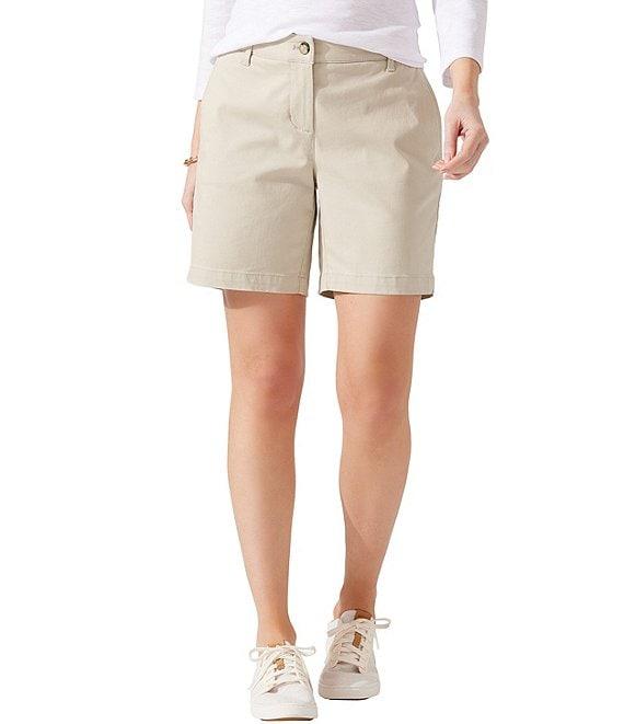 Tommy Bahama Stretch Boracay Solid Mid Rise 7#double; Shorts Product Image