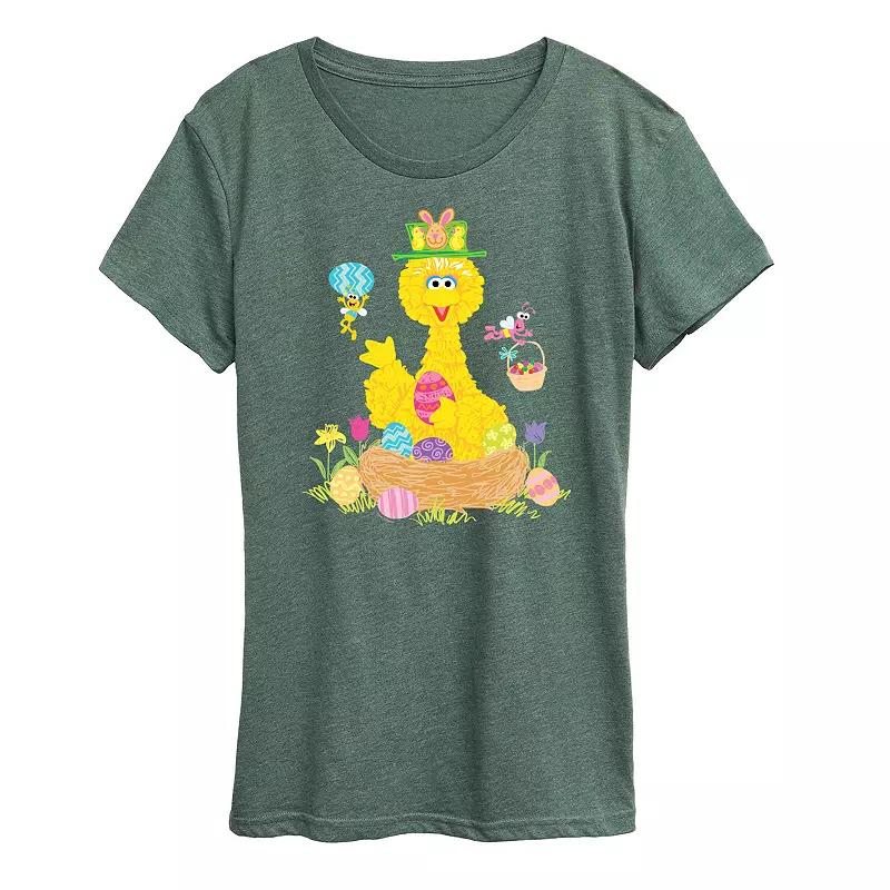 Women's Sesame Street Big Bird Easter Graphic Tee,  Product Image