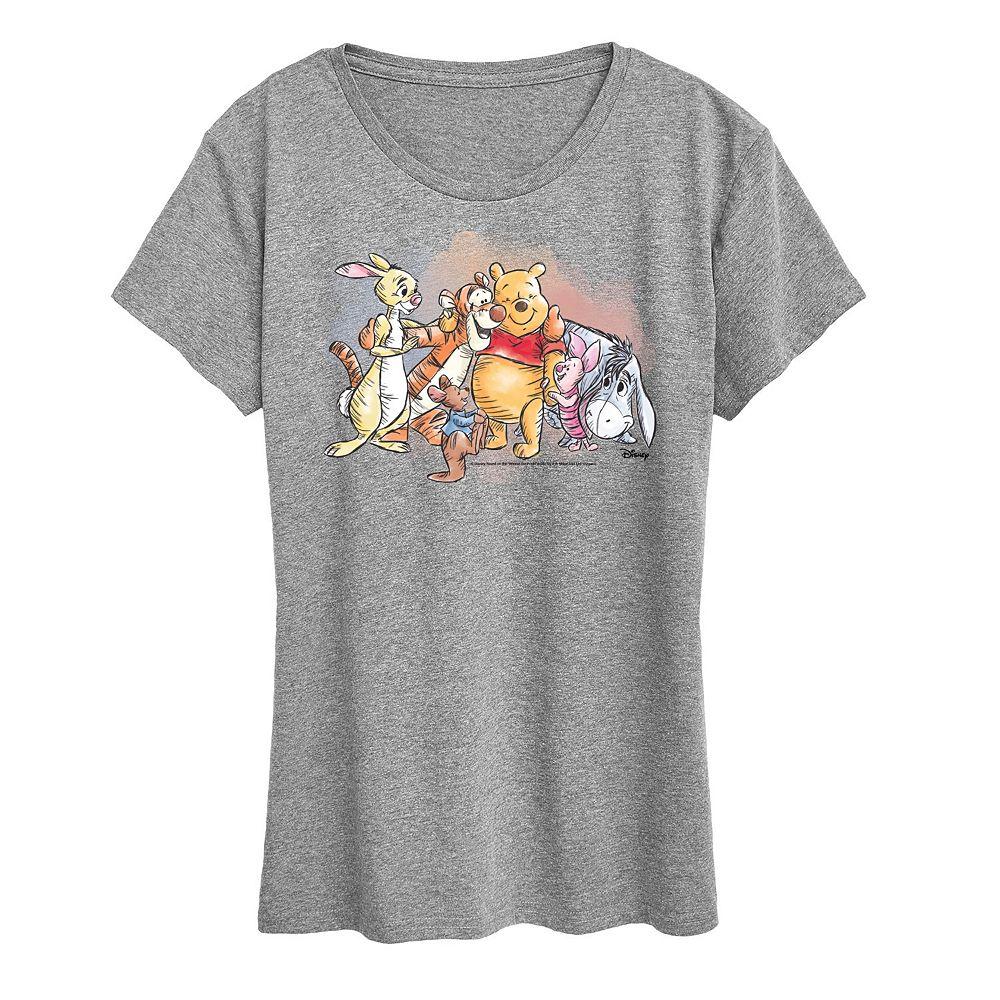Disney's Winnie The Pooh Women's Watercolor Graphic Tee,  Product Image