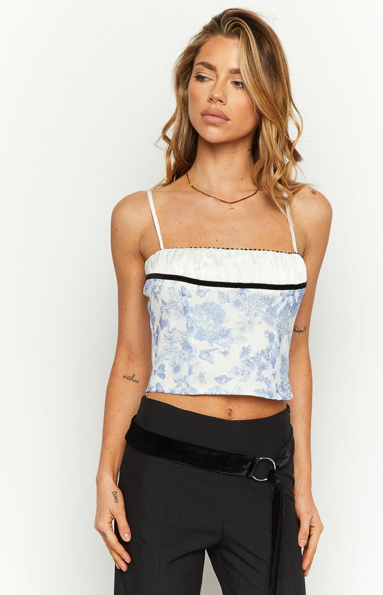 Gianna Blue Print Top Baby Product Image