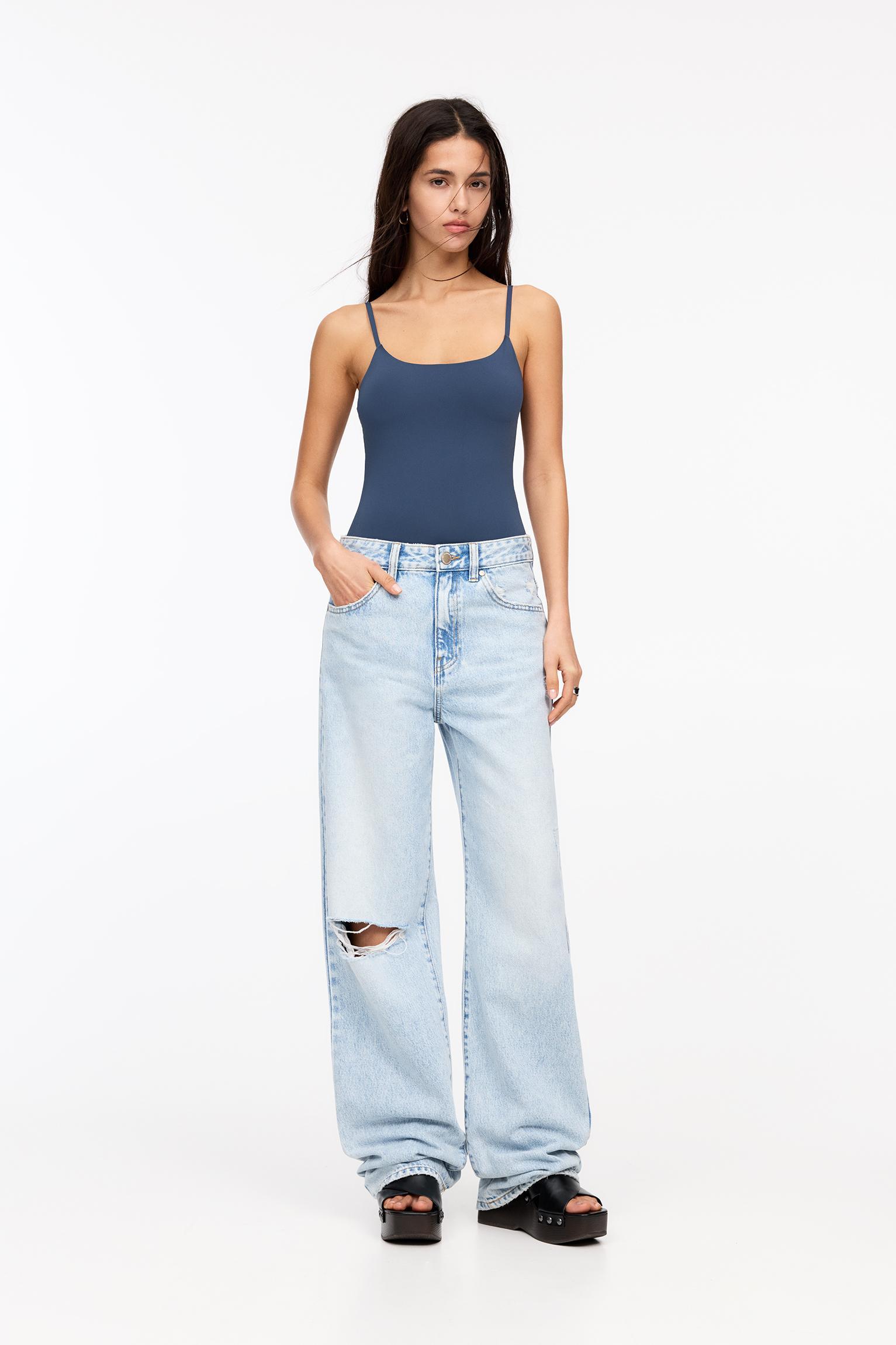 Strappy polyamide bodysuit Product Image