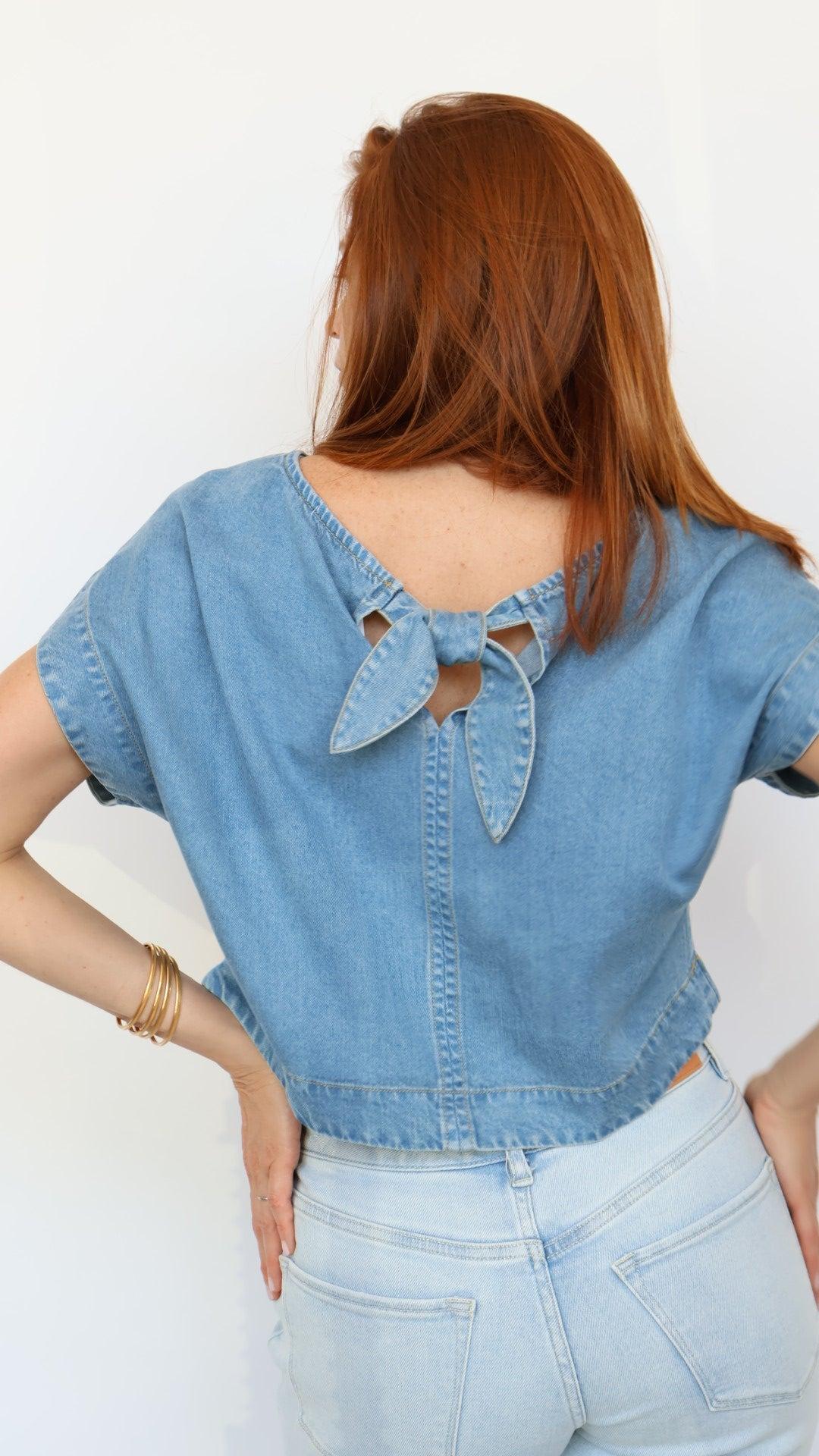 Boxy Chambray Top Product Image