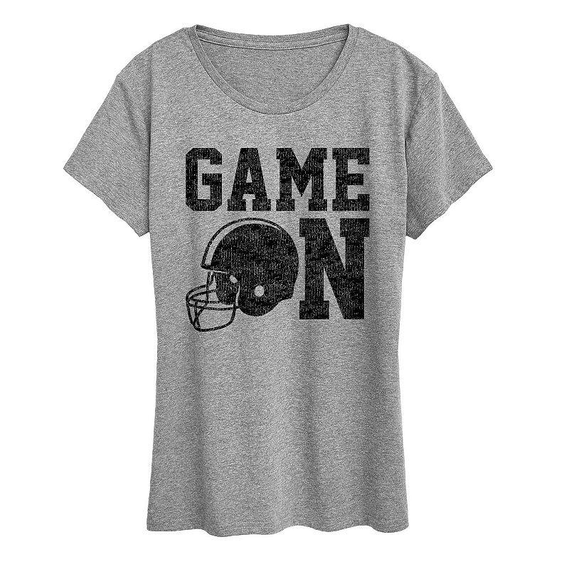 Women's Game On Football Graphic Tee, Girl's,  Product Image