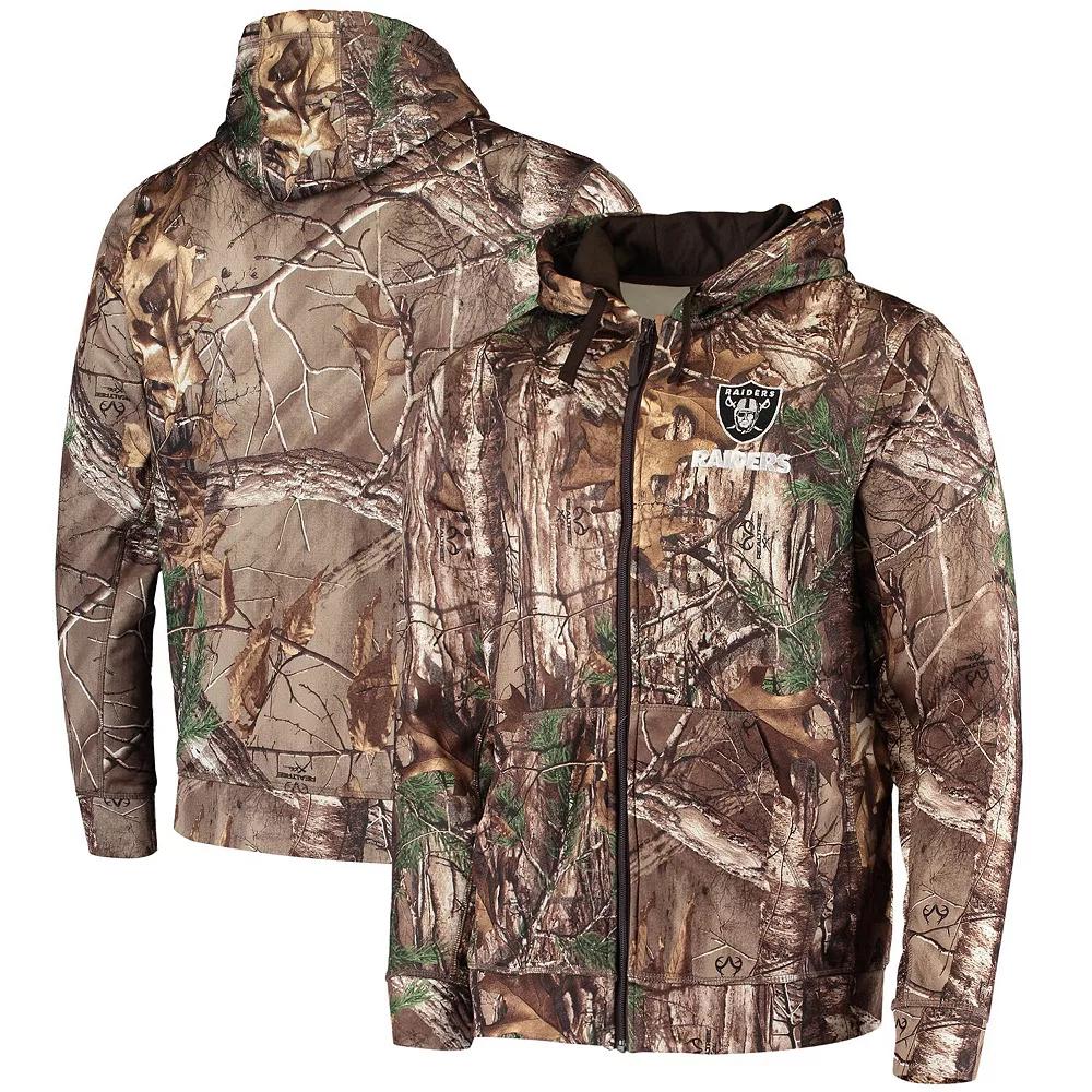 Men's Dunbrooke Realtree Camo Las Vegas Raiders Trophy Tech Fleece Full-Zip Hoodie, Size: Medium, Lvr Green Product Image