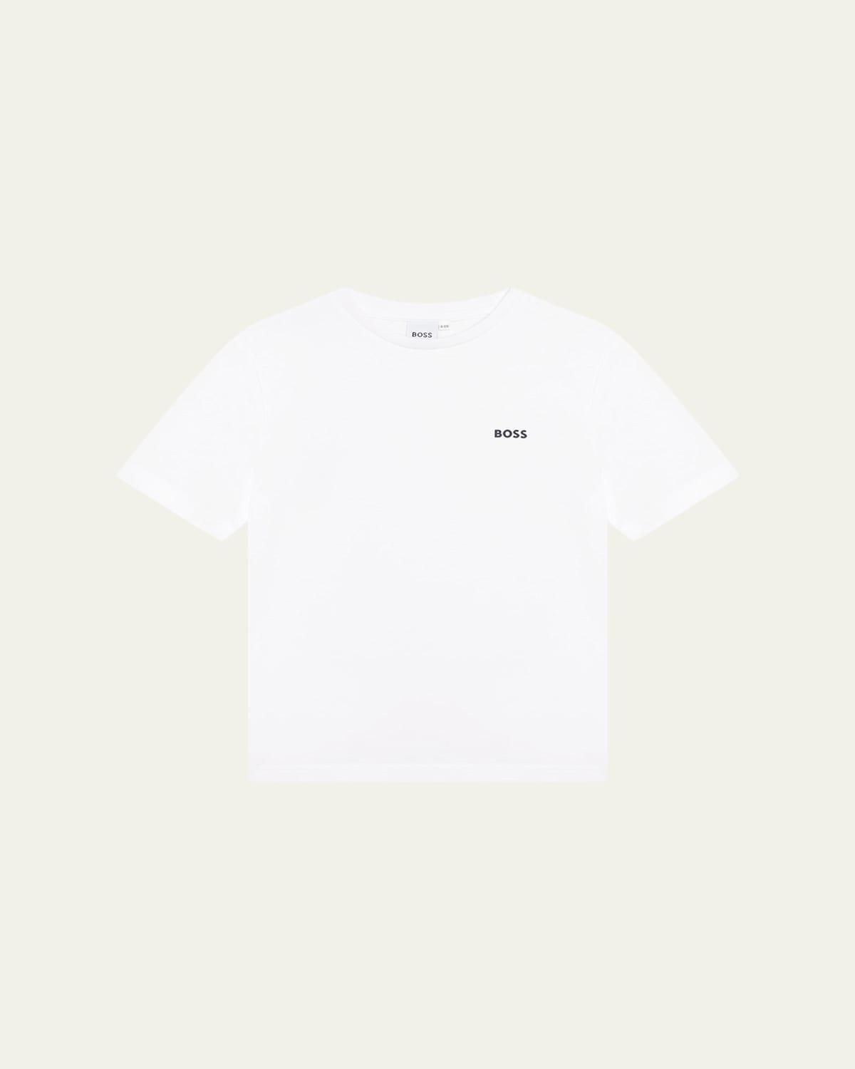 Boys Contrast Logo-Print T-Shirt, Size 8-16 Product Image