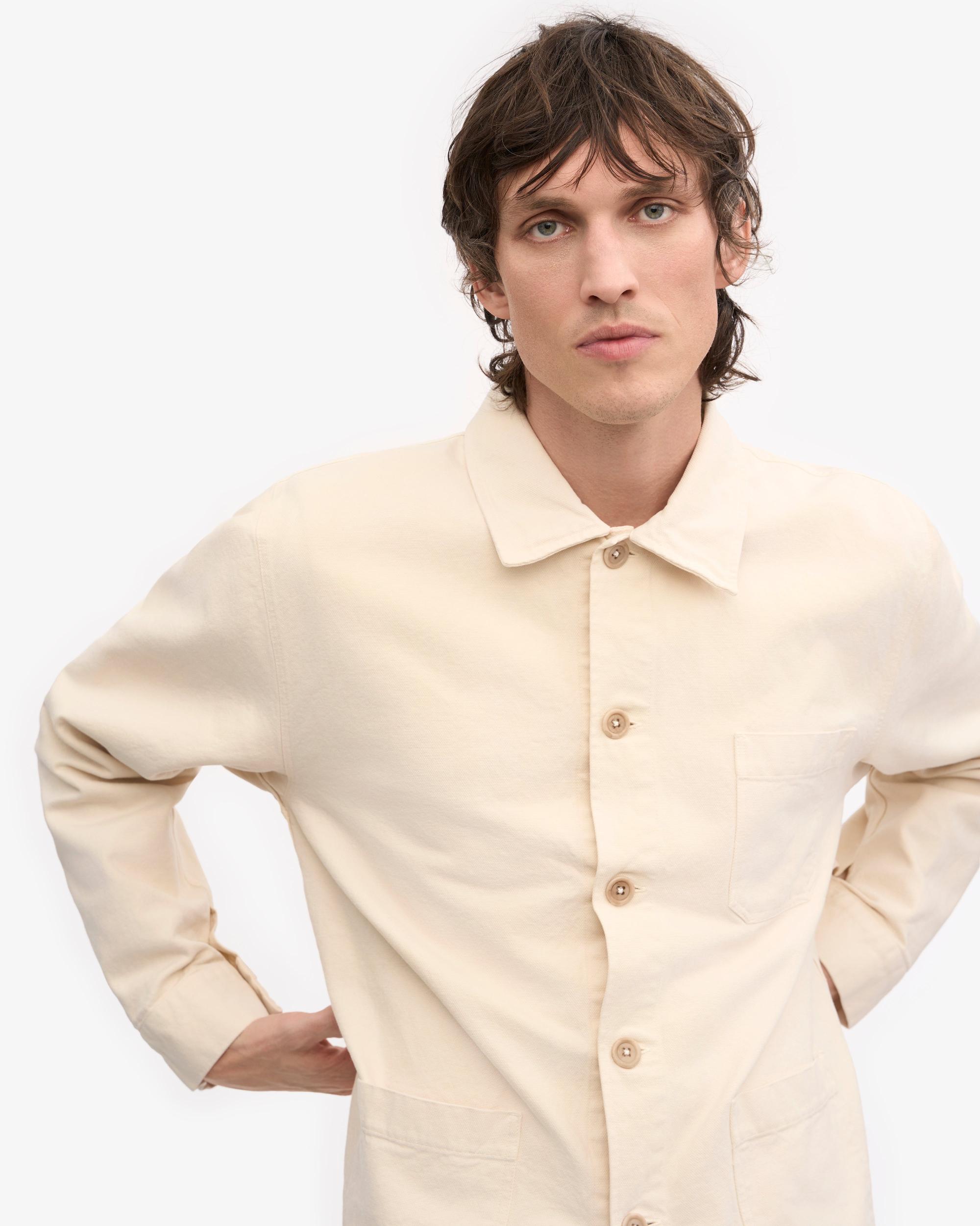 Organic Workwear Jacket - Ivory White Product Image