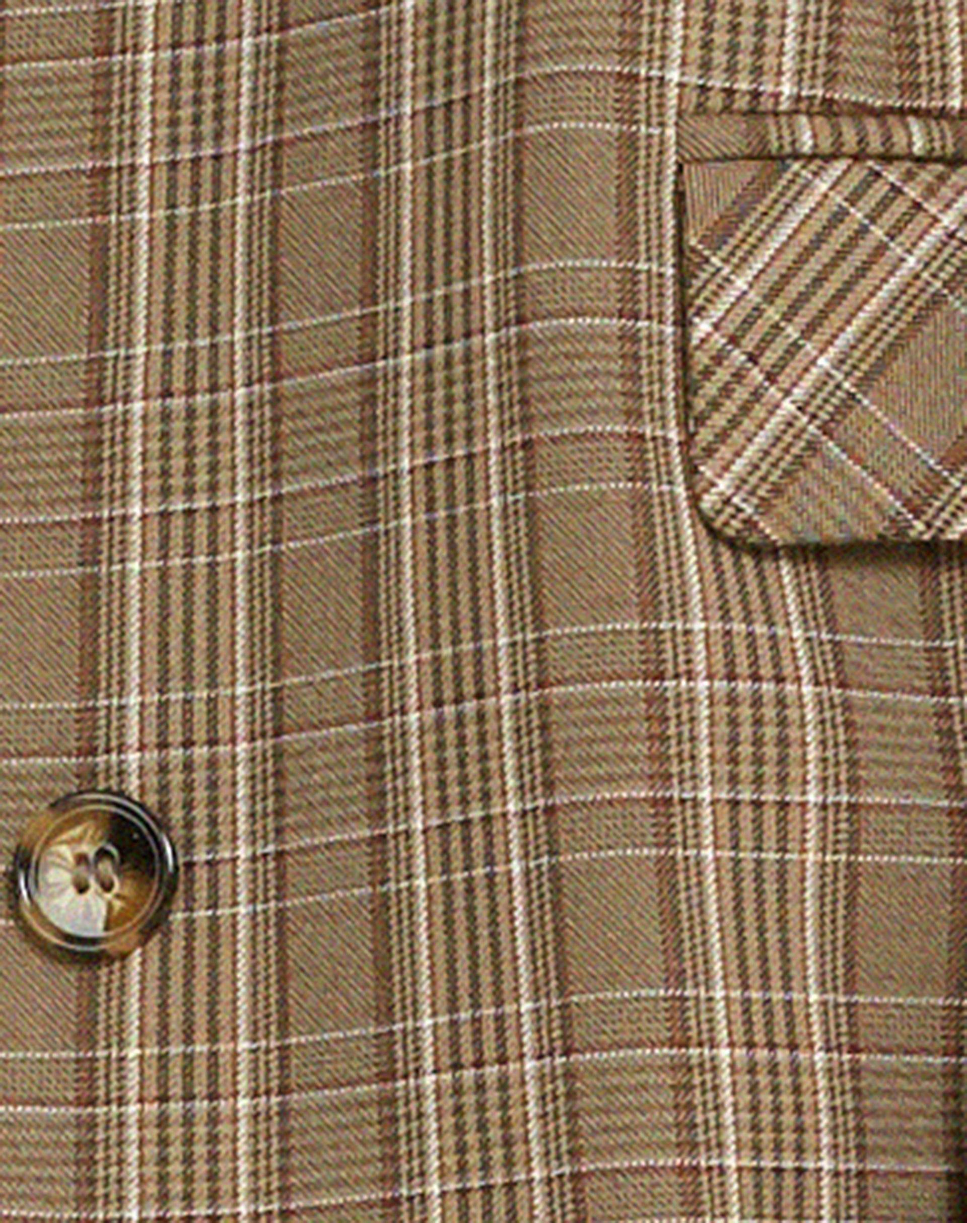 Maiwa Blazer in Check Brown Product Image