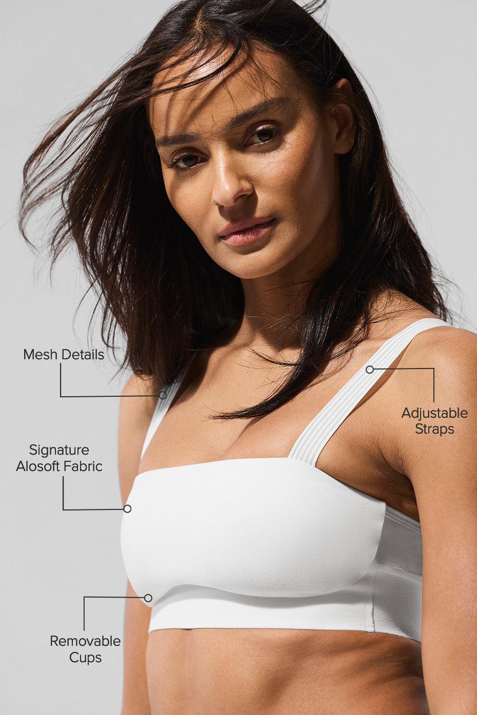 Alosoft Serve It Up Bra - White Female Product Image