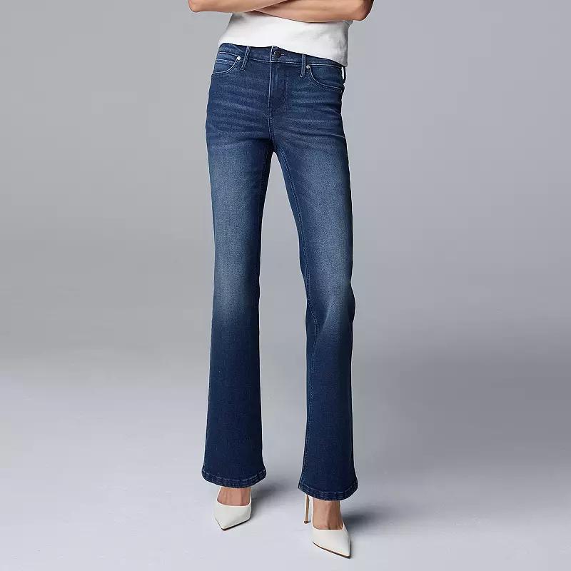 Women's Simply Vera Vera Wang Stretch Bootcut Jeans, Size: 4, Glassgow Product Image