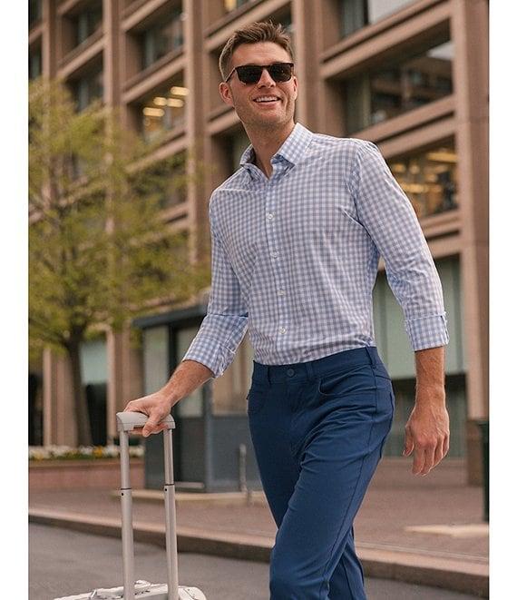 Mizzen+Main Leeward Gingham Performance Stretch Long-Sleeve Woven Shirt Product Image