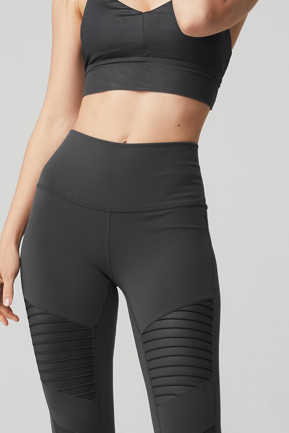 ALO | High-Waist Moto Legging Grey Product Image