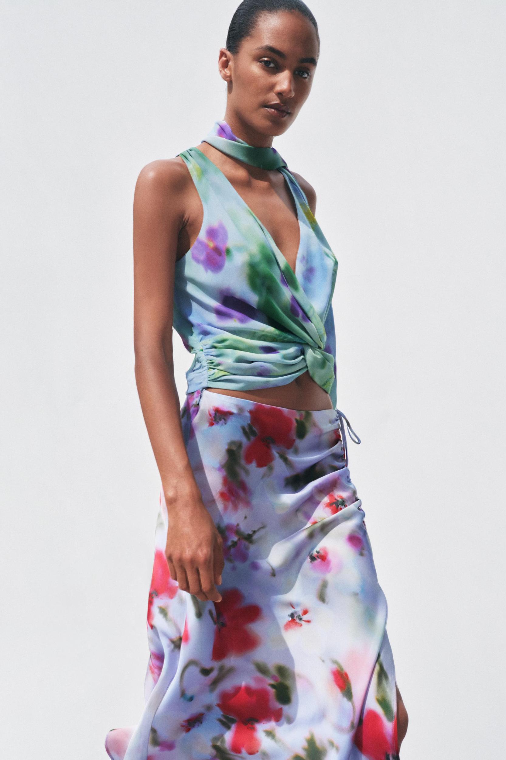 PRINTED TIE TOP Product Image