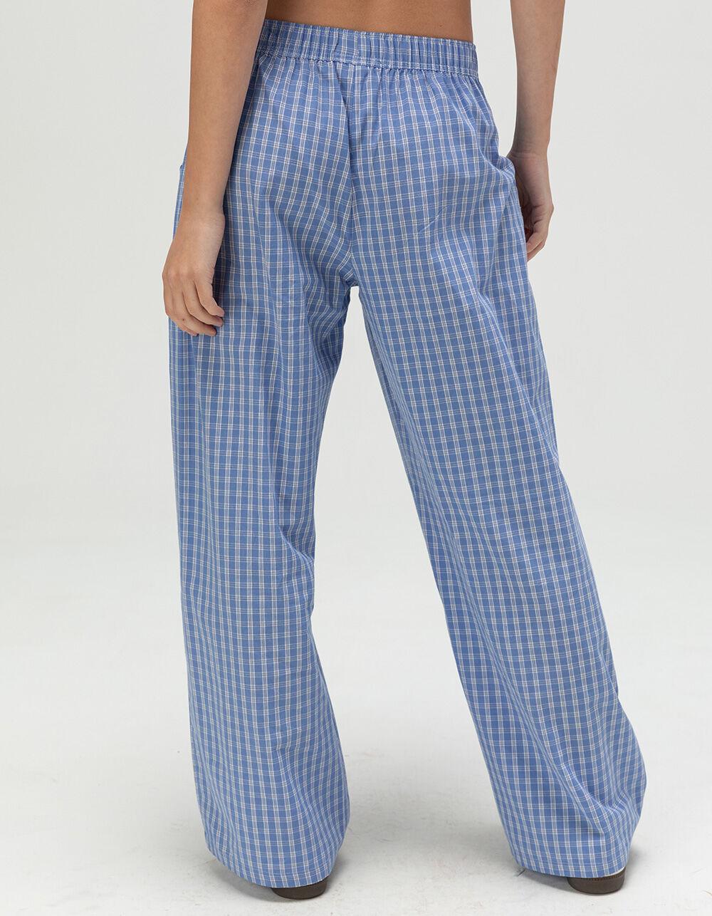 BDG Urban Outfitters Check Womens Boxer Pants - BLUE Product Image