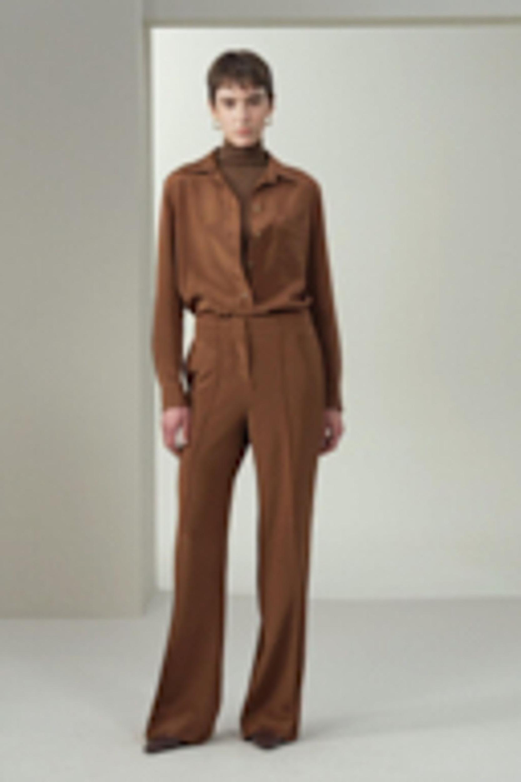 LILYSILK Silk Wide Leg Trousers - Women - Midnight Blue Heavy Silk - Breathable Minimalist Trouser 12 Product Image