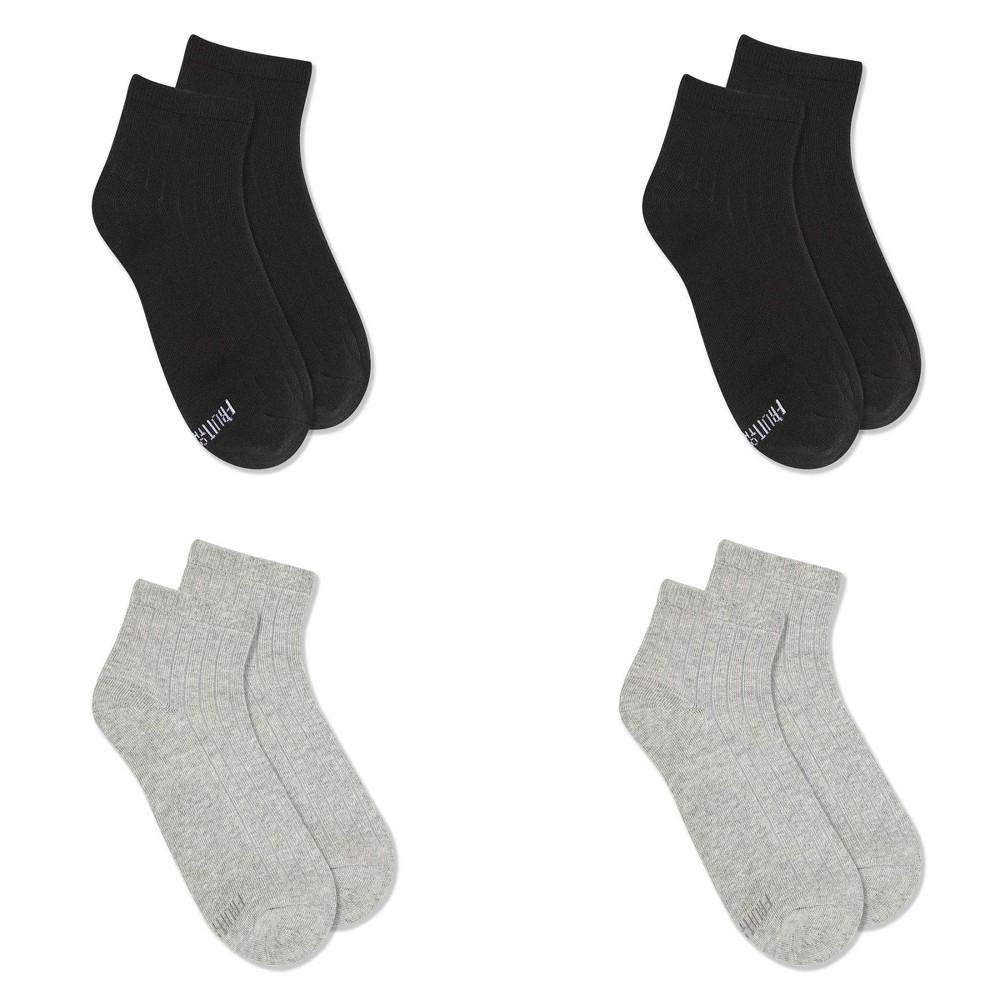 Women's Fruit of the Loom Cotton Comfort 4pk Ankle Socks - White 4-10 Product Image
