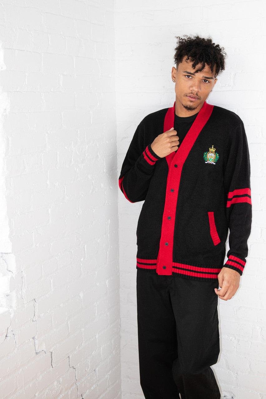 Embroidered Emblem Varsity Cardigan Product Image