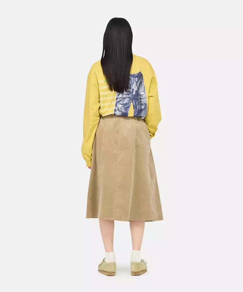 Paneled Midi Skirt Female Product Image